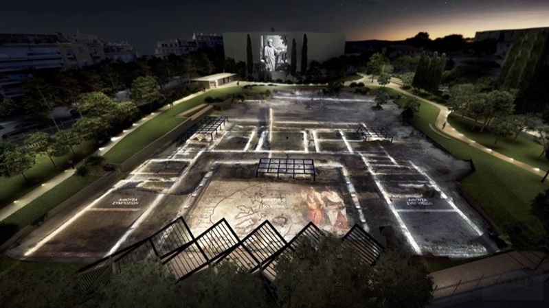 Nächtliches narratives Erlebnis des Ortes. Fotoquelle: Kulturministerium