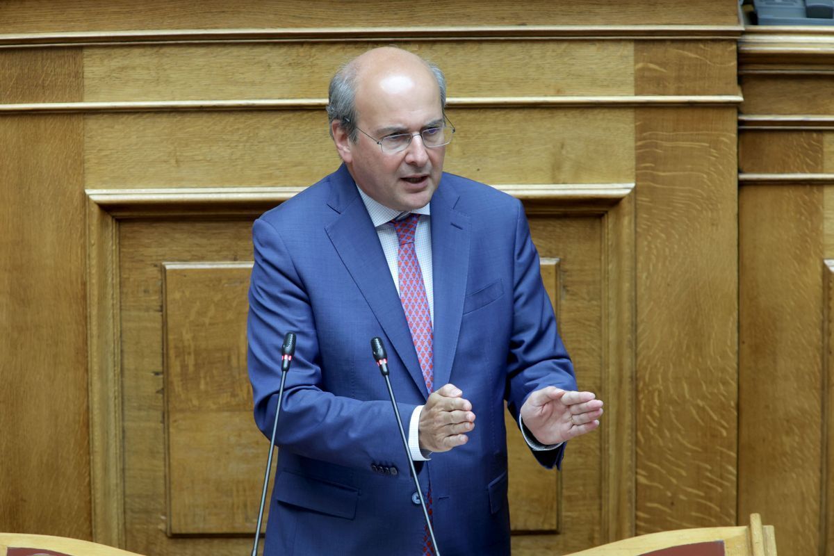 Griechischer Wirtschafts- und Finanzminister Kostis Hatzidakis.