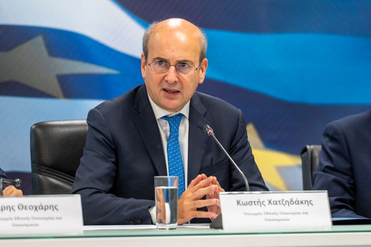 Greek Economy and Finance Minister Kostis Hatzidakis. Photo source: Greek National Economy and Finance Ministry