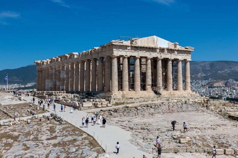 Westseite des Parthenon