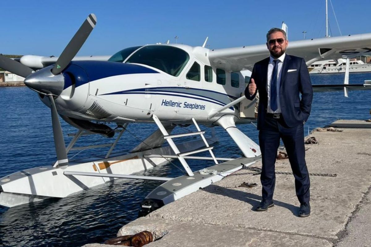 Hellenic Seaplanes Präsident und CEO Nicolas Charalambous. Fotoquelle: Hellenische Wasserflugzeuge